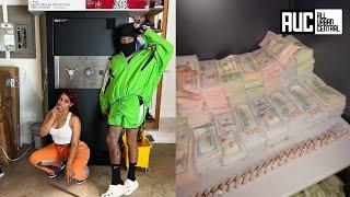 6ix9ine Shows $10M Cash In His Safe