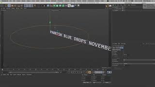 Text on a path in Cinema 4D