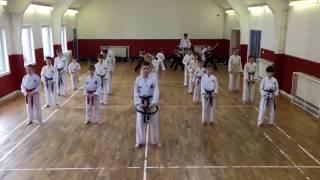 Junior Taekwon-Do Class Pattern - Saju Jirugi