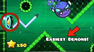 TOP 5 EASIEST NINE CIRCLES DEMONS (2024) | Geometry Dash