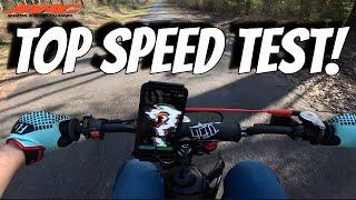 X-Pro Storm 125cc Pit Bike Top Speed Test