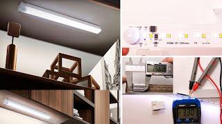 Nachtlicht mit Bewegungssensor, wiederaufladbar, kabellos, LED-Lampe mit USB für Zuhause, Schrank