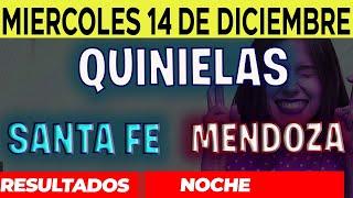 Resultados Quinielas Nocturna de Santa Fe y Mendoza, Miércoles 14 de Diciembre