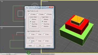 3D Studio Max - Tutorial - How to align objects