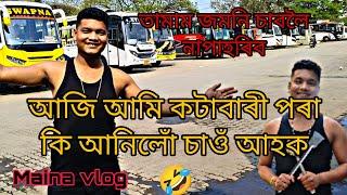 আজি আমি কাটাবাৰী পৰা কি অনিলোঁ  চাওঁ আহক/তামাম জমনি চাবলৈ নাপাহৰিব/#Maina vlog #Guwahati