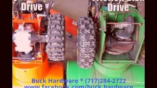 Hydrostatic vs friction disk snow blower drive system