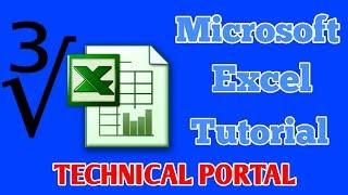 Find Cube Root of Number in Excel : Advance Excel Tutorial #TECHNICAL_PORTAL