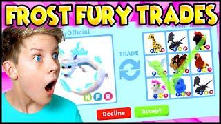 Trading The FROST FURY FOR DREAM PETS!! Roblox Adopt Me Trading! Prezley