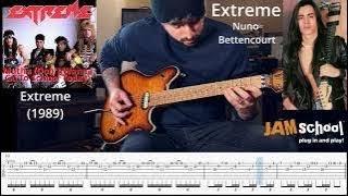 Extreme Mutha (Don't Want to Go To School Today) Nuno Bettencourt Intro Guitar Solo (With TAB)