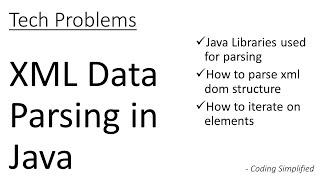 Introduction to Xml Data Parsing in Java | How to parse the data from given xml in Java