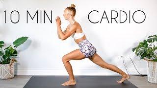 10 min NO JUMPING CARDIO FAT BURN (Apartment Friendly, Low Impact, No Equipment)