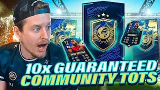 INSANE TOTS SBC?! 10X GUARANTEED COMMUNITY TOTS PACKS! FIFA 21 Ultimate Team