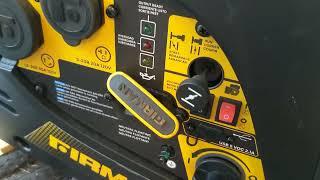 Firman W2000i generator starting instructions