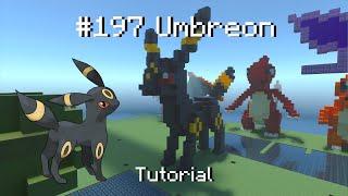 How to build a Pokémon Umbreon statue in Minecraft (Tutorial)