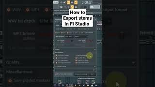 How to export stems in Flstudio #flstudio #stems #mixing #music #mixvocals #musicproduction