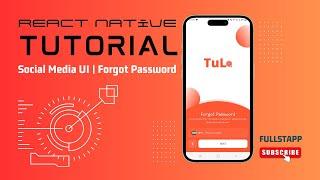Master React Native With Social Media UI | Forgot Password Screen