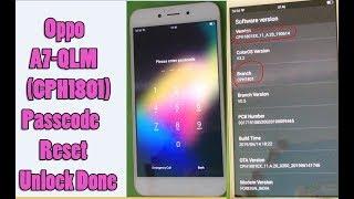 Oppo A71-QLM (CPH1801) Passcode Reset / Unlock Done