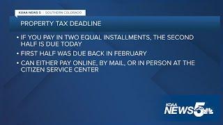 Property Tax payment deadline is Monday