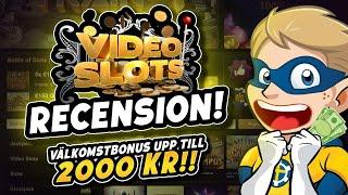 VideoSlots Casino Recension️(Välkomstbonus upp till 200 kr!)