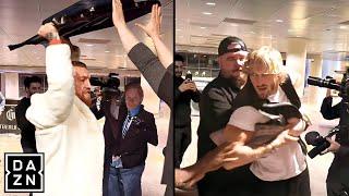 BREAKING: Conor Mcgregor RUNS UP TO BRAWL Logan Paul At Airport