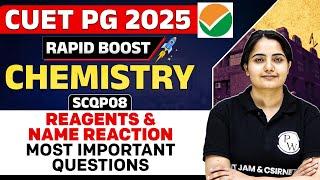 CUET PG 2025 Chemistry | Reagents & Name Reaction | Most Expected Questions | PW