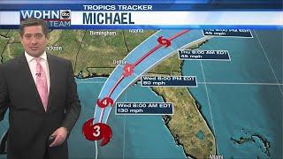 WDHN Storm Team: 10 PM Michael update