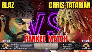 Street Fighter 6  Blaz (Ryu) vs ChrisTatarian (Ken) – High Level Gameplays  #sf6