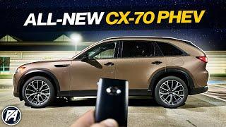 Luxurious 2 Row! | 2025 Mazda CX-70 PHEV at Night!