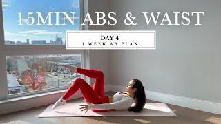 15MIN Hourglass Waist & Abs  || DAY 4 - 1 WEEK PILATES AB PLAN // + verbal cues