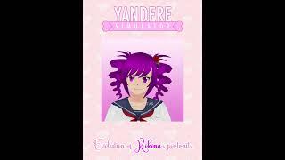 The evolution portrait of Kokona Haruka | Yandere Simulator #shorts  #short