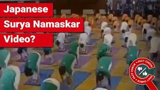 FACT CHECK: Does Video Show Surya Namaskar in Japan with Indian-Flag Dress Code?