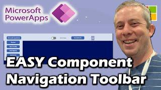 Reusable Navigation Toolbar Component FAST in Power Apps