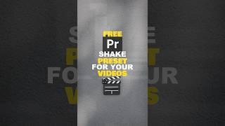 Free Premiere Pro Preset for your Videos! 