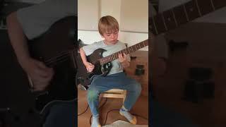 6 year old Jake playing  'Hotel California' classic solo   #guitar #guitarist #solo  #jake