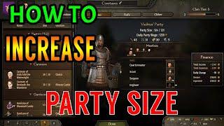 Bannerlord 2 - HOW to Increase Party Size: Easy Tips