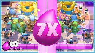  SPEED RUN IN 7X ELIXIR! / Clash Royale