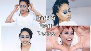 Silver blue goddess make up look| drugstore make up look| Rimmel | Revlon | Essence