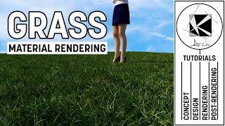 Learn to create Grass Material Tutorial + Fur - Vray 3.4 and Sketchup 2017