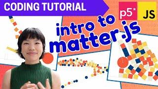 p5.js Coding Tutorial | Introduction to matter.js  🟪