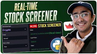 Real-Time Stock Screener using Financial Modeling Prep Websocket Python API 