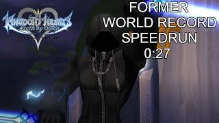 KH BBS FM [CM Aqua] Mysterious Figure Speedrun 0:27 [FORMER WORLD RECORD]