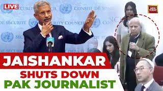 LIVE: EAM S Jaishankar Shuts Down Pakistani Journalist Over Question On PoK | Jaishankar News LIVE