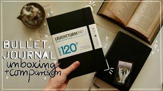 Unboxing my new Leuchtturm 1917 120g & Comparison to Bullet Journal x Leuchtturm 1917 Edition 2