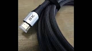 8K HDMI 2 1 Kabel 3Meter, Techrum Ultra High Speed HDMI Kabel für 8K@