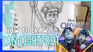 How to Draw IAN LIGHTFOOT - from Disney Pixar's ONWARD