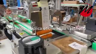 Etichettatura automatica a "C" su Vaschette