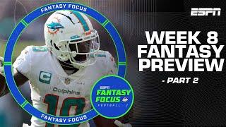 Week 8 Fantasy Preview Part 2: Wide Receiver Rollercoaster + Start/Sit Decisions | Fantasy Focus 