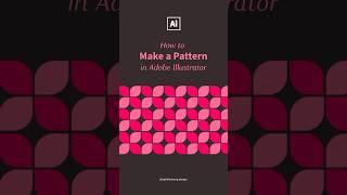 Create Pattern | Adobe Illustrator Tutorial #adobeillustratortutorial