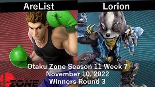 OZone11W7 - W3 - AreList vs Lorion