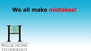 We ALL make mistakes - IT edition!